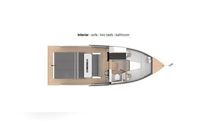 DE ANTONIO D28 DAY CRUISER 400 cv Mercury Verado Neuf